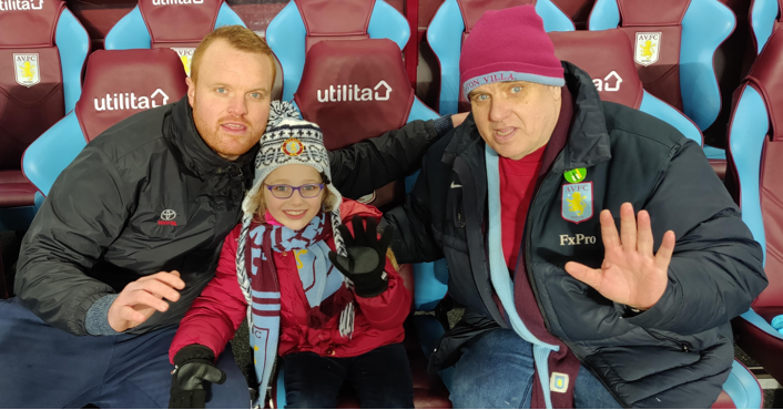 Andy Hughes and family