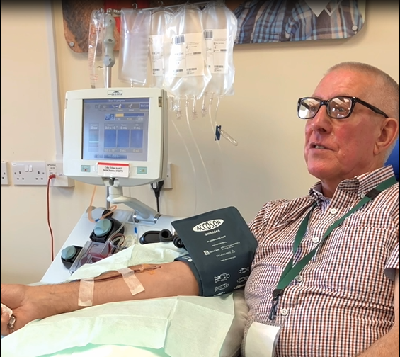 Colin Bunston, platelet donor